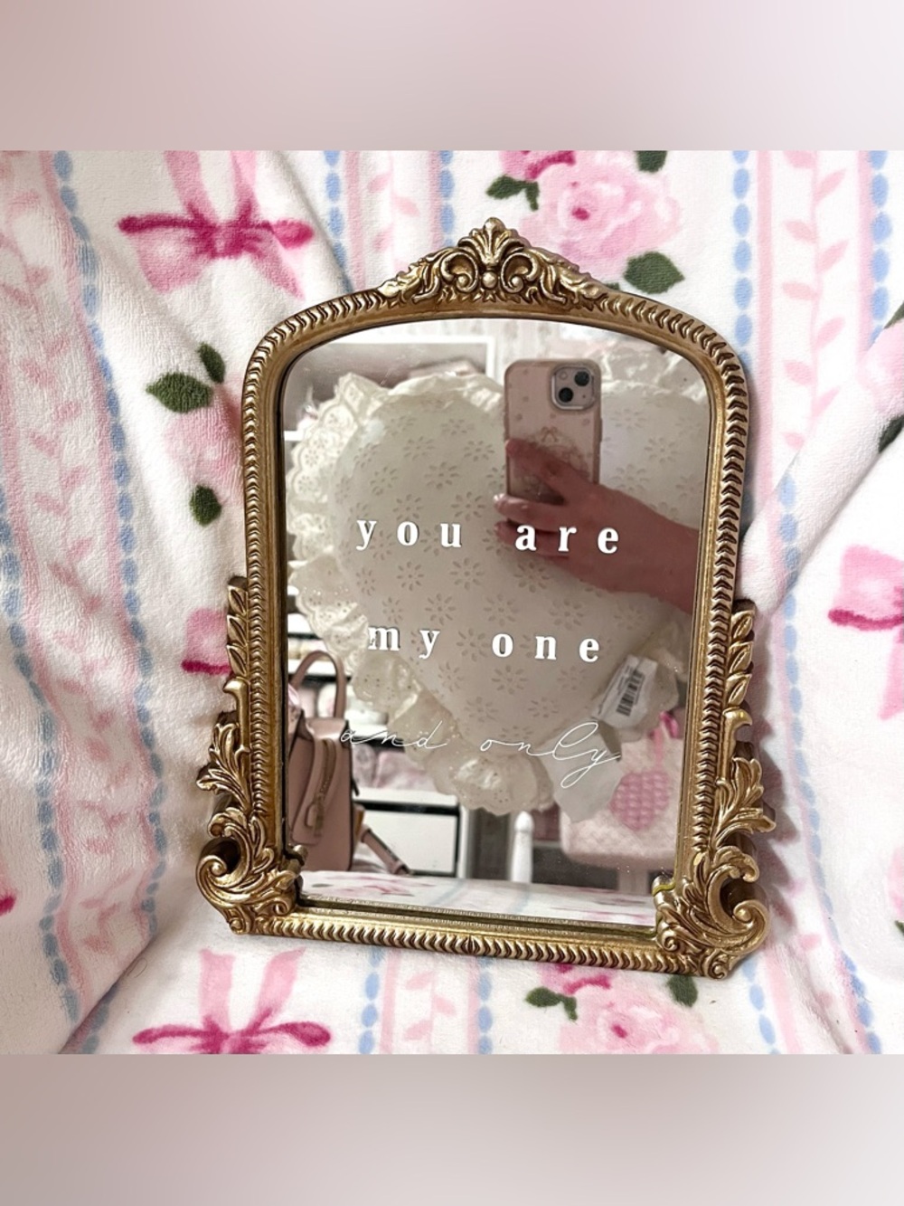 Hobby Lobby small gold wall mirror